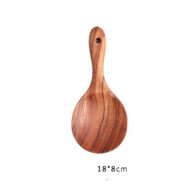 Japanese Style Wooden Nonstick Soup Spoon Spatula