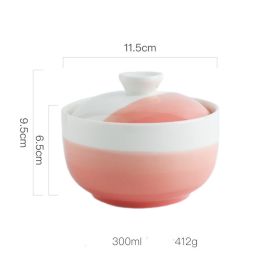 Creative Ceramic Water Proof Soup Bowl With Cover