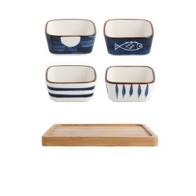 Ceramic Snack Plate Dipping Sauce Dish