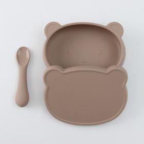 Baby Silicone Cartoon Bear Can Be Boiled Sterilized Anti-fall Cute Tableware