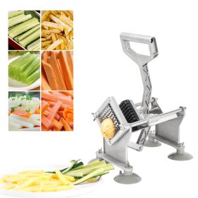 Vertical French Fries Machine with Four 3/8" & 1/4" & 1/2" Flower Blades & 4pcs Suction Cups & 2pcs Expansion Bolts  YJ