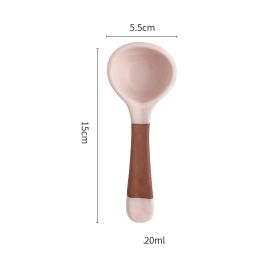Commercial Chunky Ceramic Soup Spoon Specialty Cutlery
