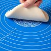 1 Sheet; Silicone Pastry Mat; Extra Thick Non Stick Baking Mat; Kneading Mat; Counter Mat; Dough Rolling Mat With Measurements; Random Color