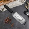 Large Grater Shaver Stainless Steel Blade with Ergonomic Non-Stick Handle for Parmesan Cheese, Chocolates, Vegetables Perfect Curl Food Garnishing Che