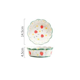 Hand-painted Petal Bowl Simple Household Salad Bowl