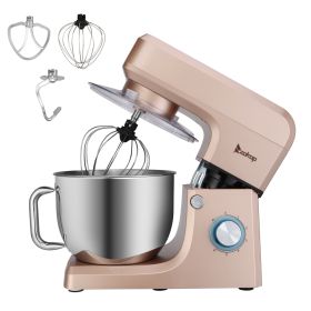 ZOKOP ZK-1511 Chef Machine 7L 660W Mixing Pot With Handle Red Spray Paint  YJ (Color: champagne)